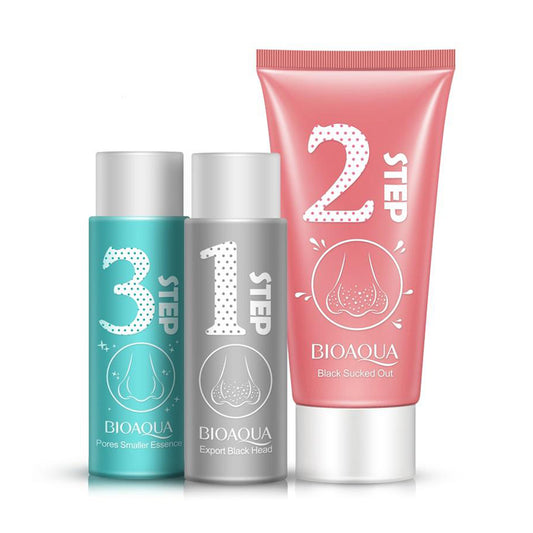 3 Steps Nose Blackhead Removal Liquid Essence Set