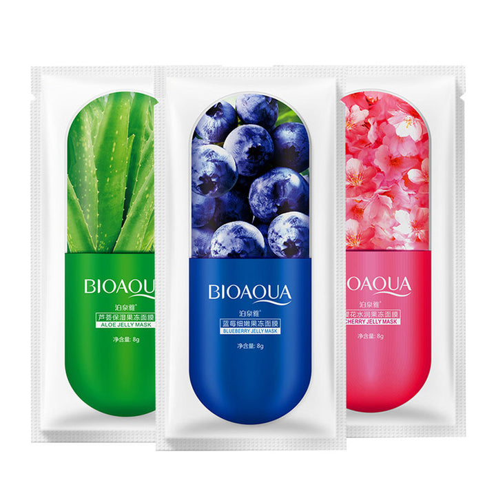 Facial Jelly Mask - Aloe/ Blueberry/ Cherry