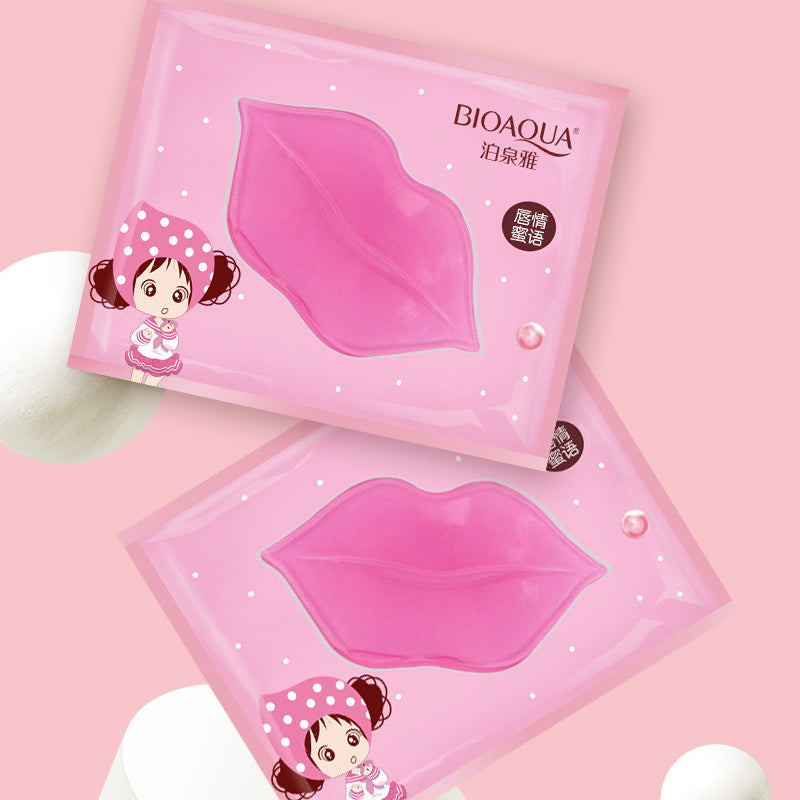 (BQY1099) Pink Girl Crystal Collagen Lip Mask