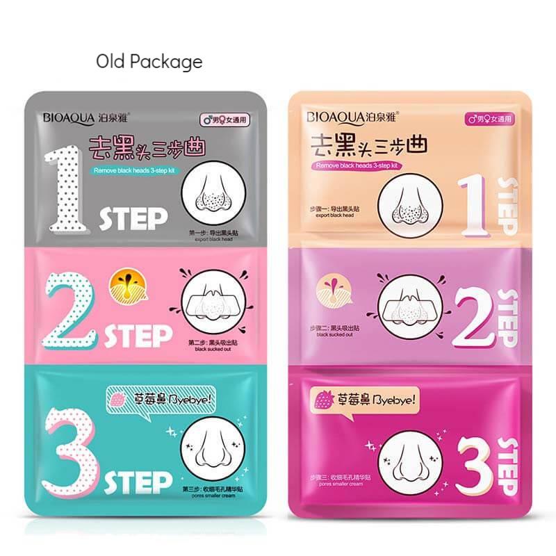 3 Step Pig Nose Blackhead Acne Remover Mask - BIOAQUA® OFFICIAL STORE