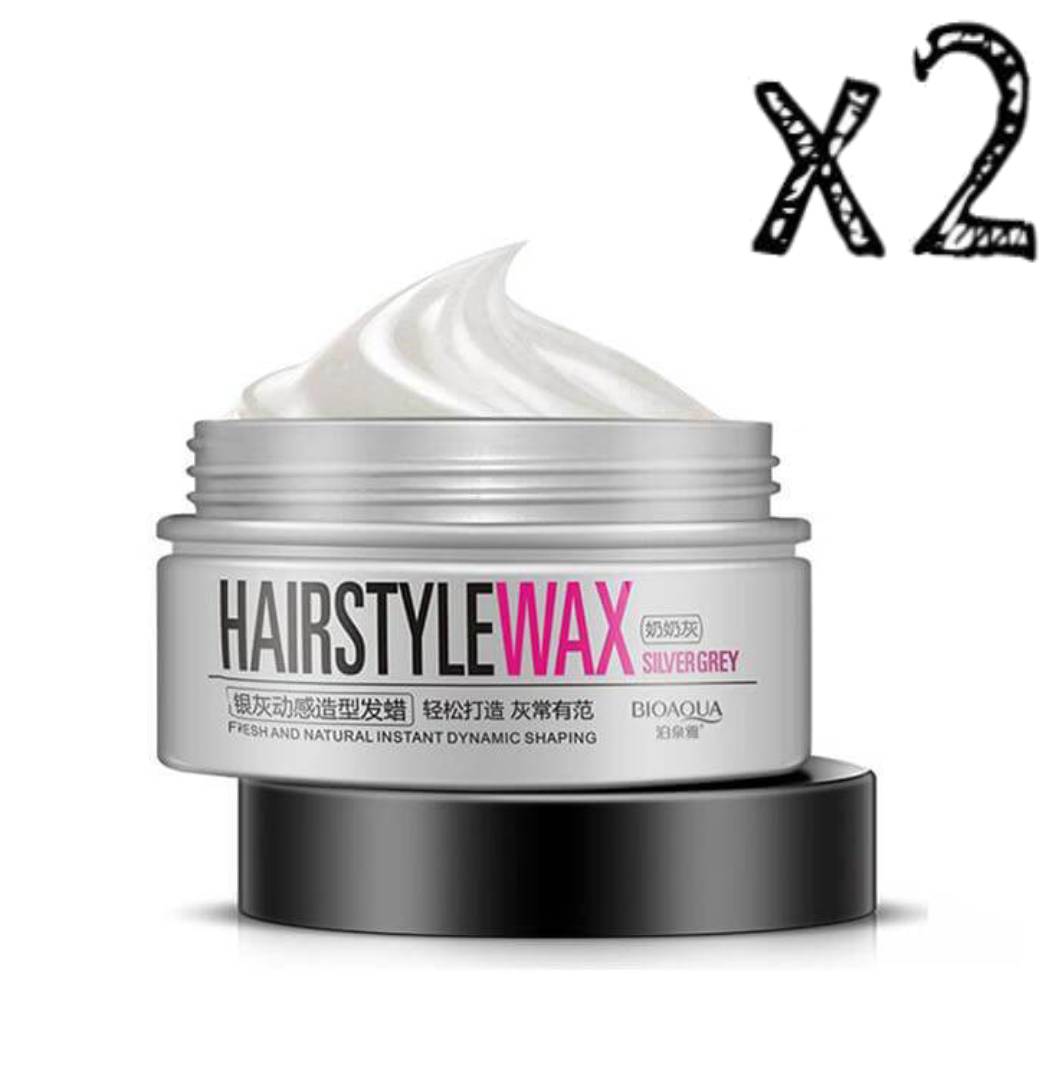 Hair Style Wax Silver Grey - Fresh & Natural Instant Dynamic Shaping - BIOAQUA® OFFICIAL STORE