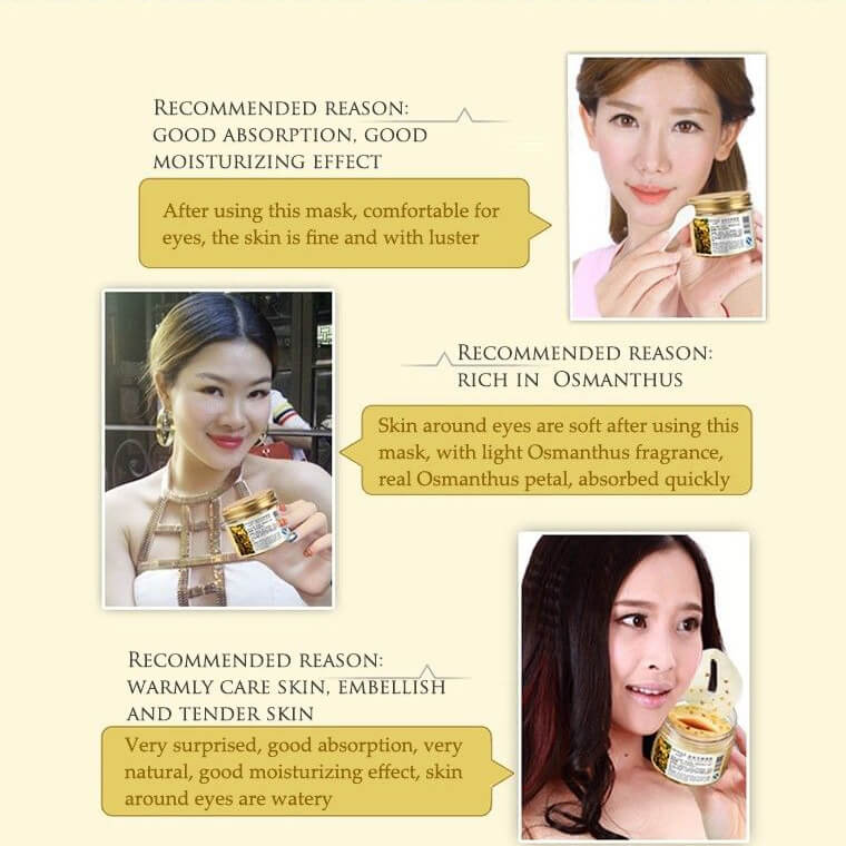 Golden Osmanthus Eye Mask - Keep Skin Young & Beautiful & Energetic - BIOAQUA® OFFICIAL STORE