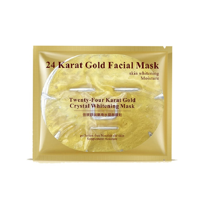Mascarilla facial de oro con colágeno y cristales nutritivos