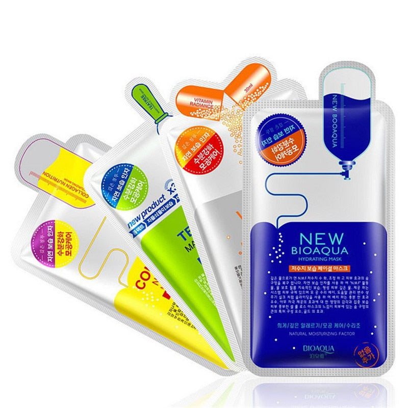 Natural Plant Extracts Facial Mask - Collagen / Teatree / Reservoir - BIOAQUA® OFFICIAL STORE