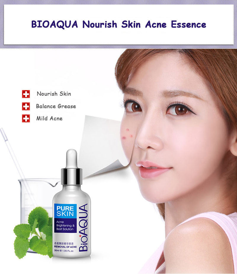 PURE SKIN Acne Brightening & Best Solution - Removal Of Acne Liquid - BIOAQUA® OFFICIAL STORE