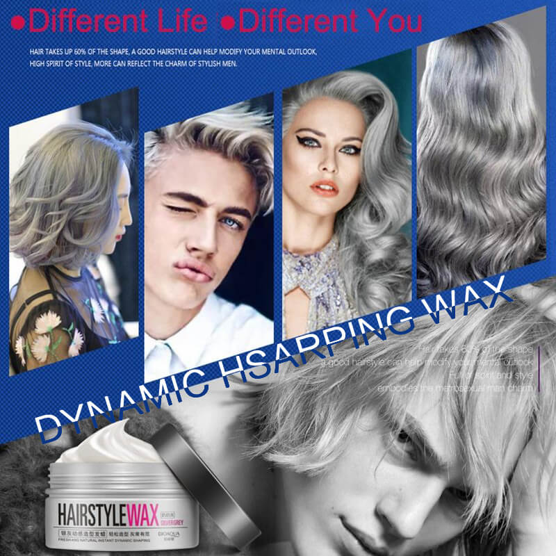 Hair Style Wax Silver Grey - Fresh & Natural Instant Dynamic Shaping - BIOAQUA® OFFICIAL STORE