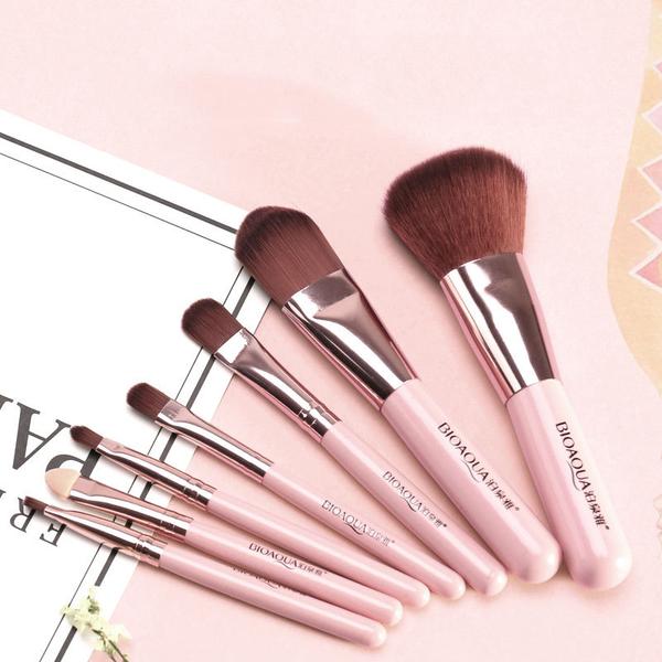 (BQY8214) Peacock/ Elephant Foundation Brush Makeup Set 7 pcs