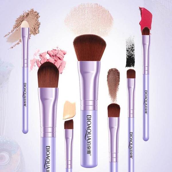 (BQY8214) Peacock/ Elephant Foundation Brush Makeup Set 7 pcs