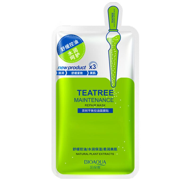 Natural Plant Extracts Facial Mask - Collagen / Teatree / Reservoir - BIOAQUA® OFFICIAL STORE