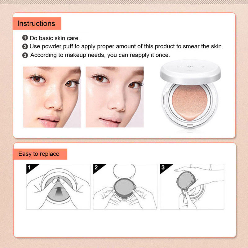 Snow BB Cream Air Cushion Extreme Bare Foundation Makeup - BIOAQUA® OFFICIAL STORE