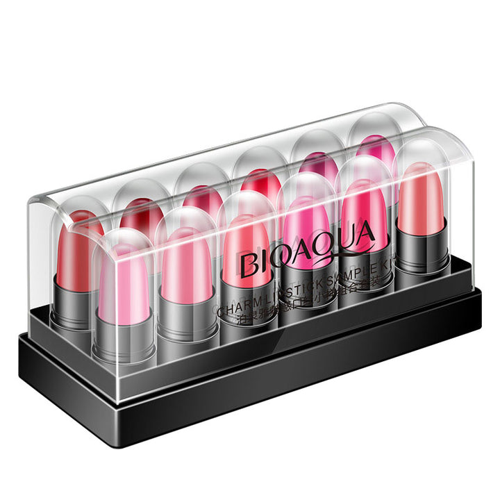 Mini kit de muestra de labiales Charm de 12 colores