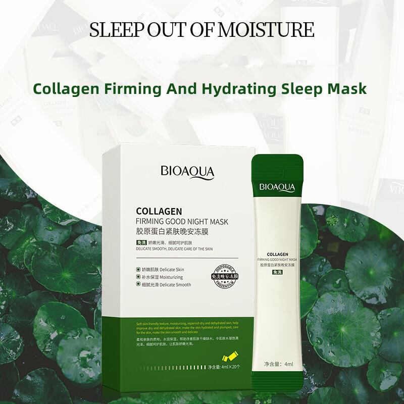 (BQY90577/92885)  Hydrating And Collagen Gel Washout Sleeping Mask (20 pcs/1Box)