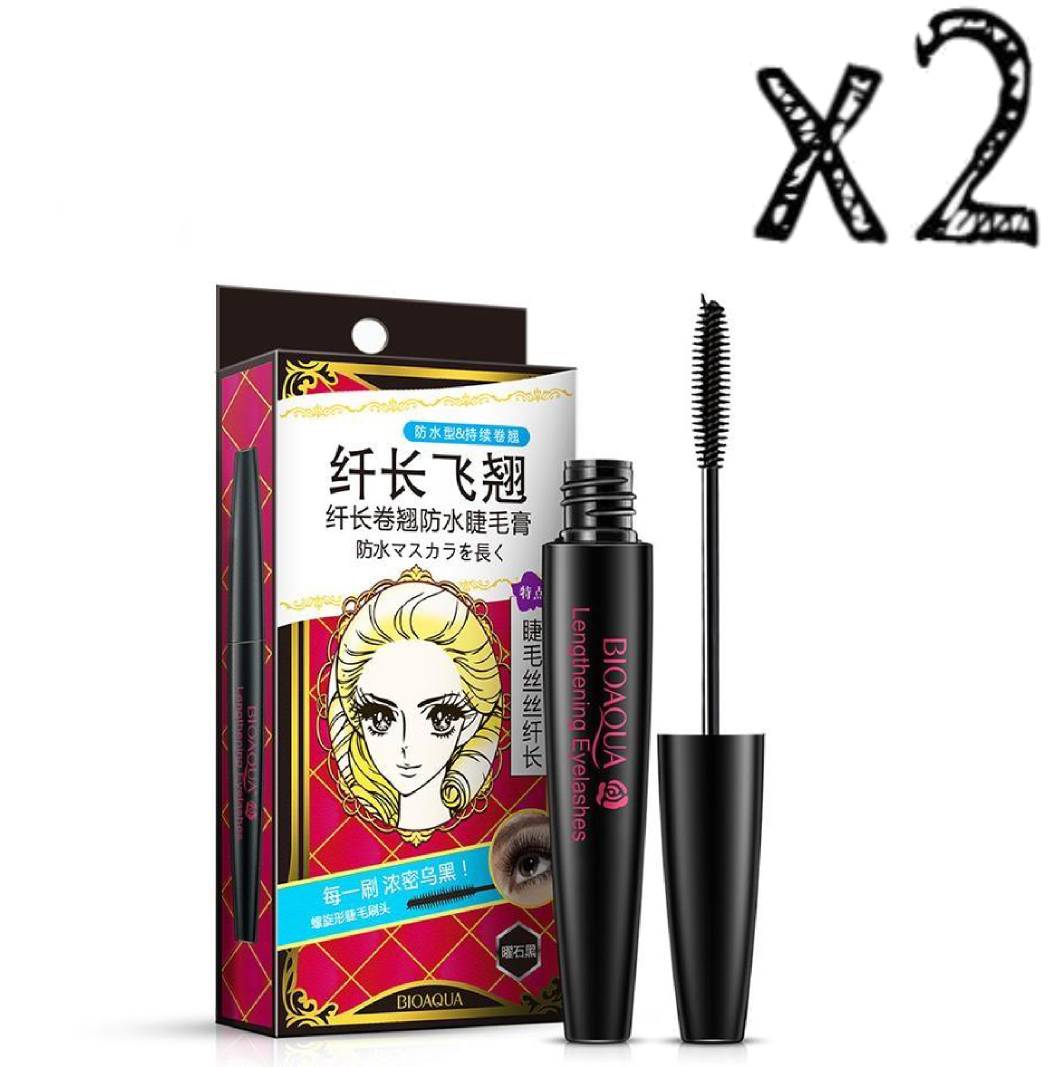 Waterproof Lashes Long Fiber Mascara - Lengthening Eyelashes & Dazzle Black Mascara - BIOAQUA® OFFICIAL STORE