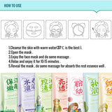 Mascarilla facial de esencia múltiple natural y refrescante
