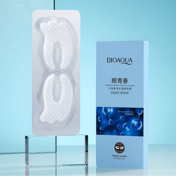 Goldene elastische weiche Kristall-Augenpads