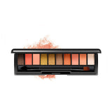 Paleta de sombras de ojos en polvo de 10 colores en tonos ahumados
