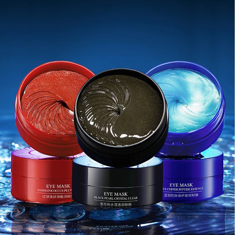 (BQY90430) Blue Copper Peptide Red Algae Black Pearl Eye Mask