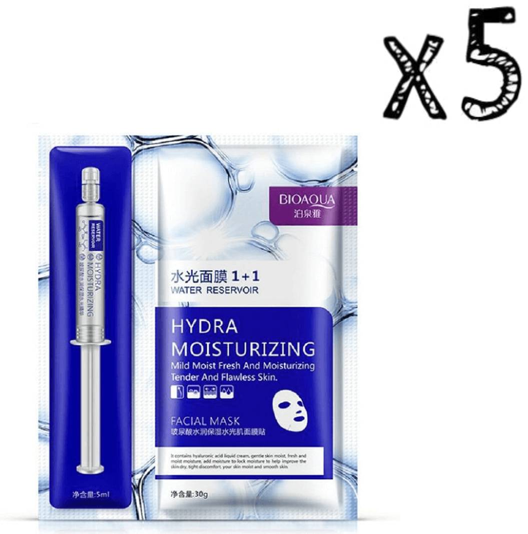 Water Reservoir Hydra Moisturizing Facial Mask with Hyaluronic Acid Essence Set - BIOAQUA® OFFICIAL STORE