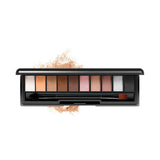 Paleta de sombras de ojos en polvo de 10 colores en tonos ahumados