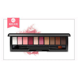 Paleta de sombras de ojos en polvo de 10 colores en tonos ahumados