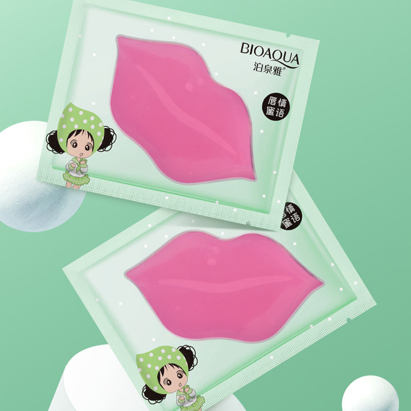 (BQY1099) Pink Girl Crystal Collagen Lip Mask