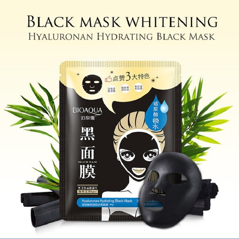 (BQY0573) Hyaluronic Hydrating Black Facial Mask