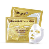 Gold-Gesichtsmaske mit Kollagen und pflegenden Kristallen
