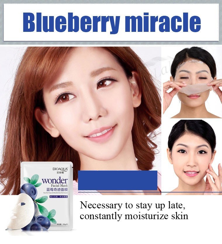 (BQY0184) None-Natural Blueberry Wonder Facial Mask