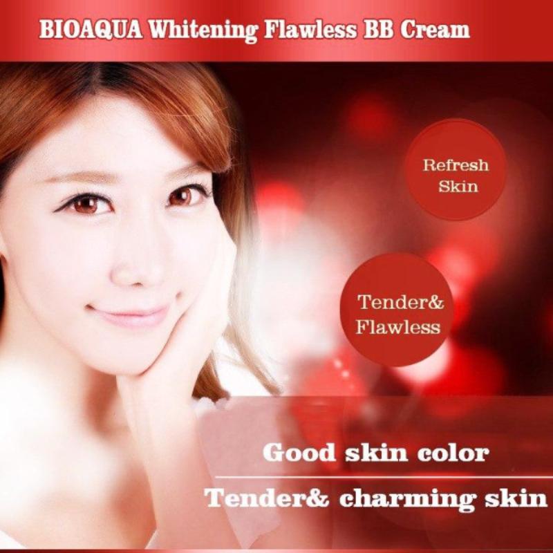 (00BQY9964) Red Plain Face BB Cream Base Makeup