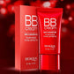 (00BQY9964) Red Plain Face BB Cream Base Makeup