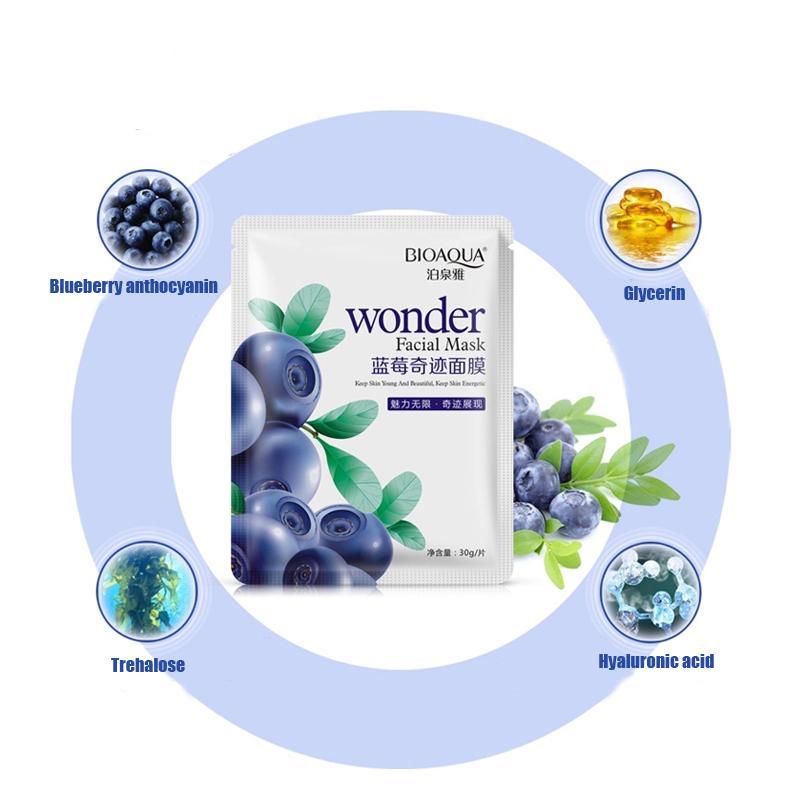 (BQY0184) None-Natural Blueberry Wonder Facial Mask