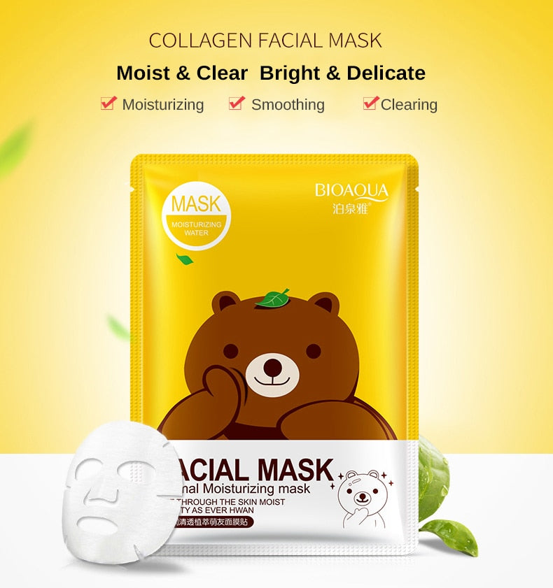 (BQY8487) Facial Mask Animal Deep Moisturizing Sheet Mask