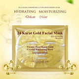 Gold-Gesichtsmaske mit Kollagen und pflegenden Kristallen