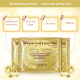 Gold-Gesichtsmaske mit Kollagen und pflegenden Kristallen