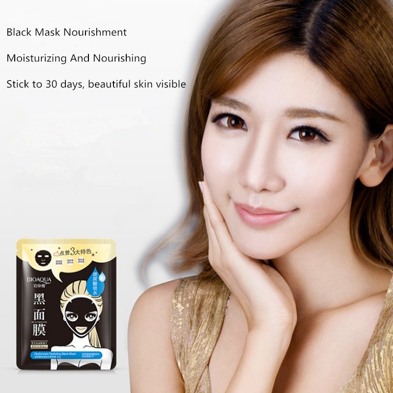 (BQY0573) Hyaluronic Hydrating Black Facial Mask