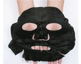 Máscara facial preta com ácido hialurônico