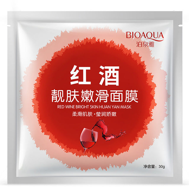 (00BQY4957) Milk/ Silk/ Snail/ Red Wine/ Aloe/ Orange/ Seaweed 8 Facial Mask