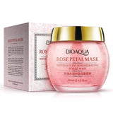 Masque aux pétales de rose de plantes naturelles