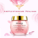 Masque aux pétales de rose de plantes naturelles