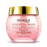 Masque aux pétales de rose de plantes naturelles