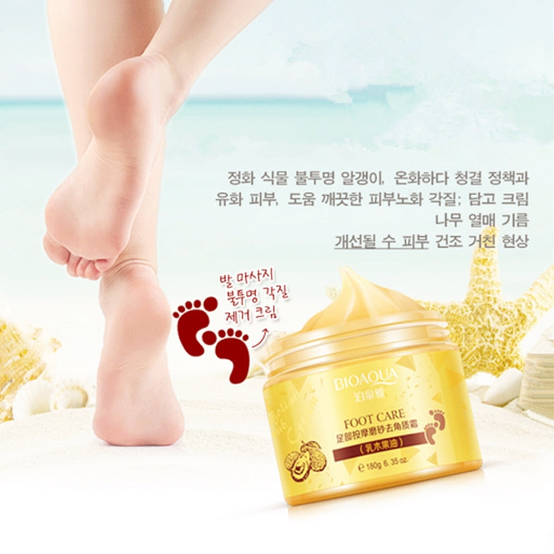 (BQY7151) Shea Butter Foot Massage Exfoliating Cream