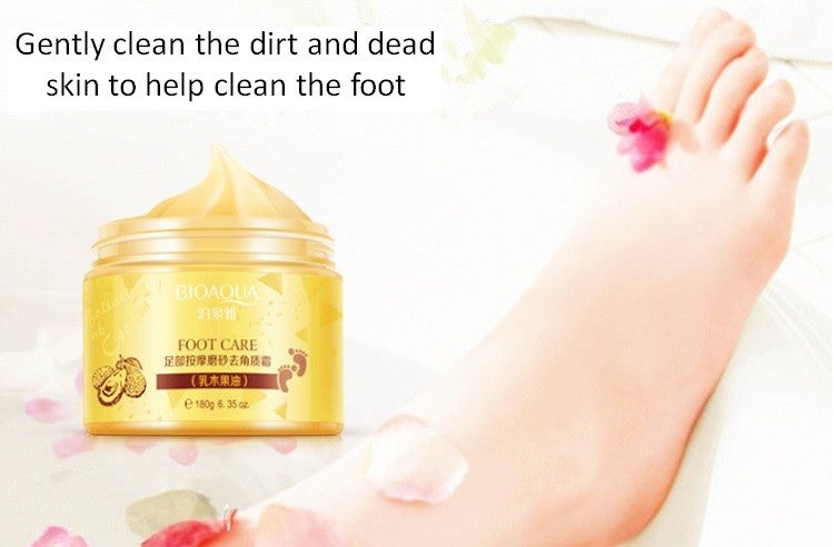 (BQY7151) Shea Butter Foot Massage Exfoliating Cream