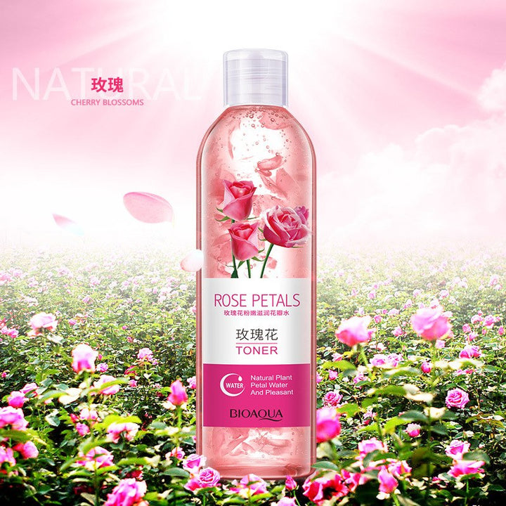Loción facial hidratante con esencia de rosa de origen natural