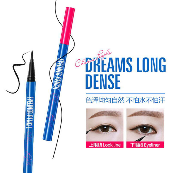 Wasserfester, langanhaltender Flüssig-Eyeliner-Stift in Schwarz