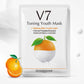 V7 Toning Youth Seven Vitamins Essence Facical Mask - Orange/ Apple/ Kiwi/ Strawberry - BIOAQUA® OFFICIAL STORE
